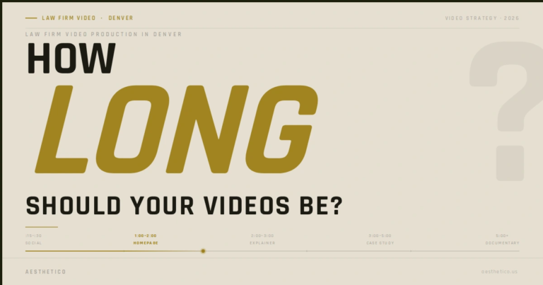 How Long Should Law Firm Videos Be?